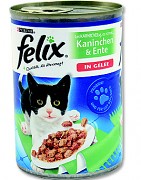 Konzerva Felix králík + kachna v želé 400g